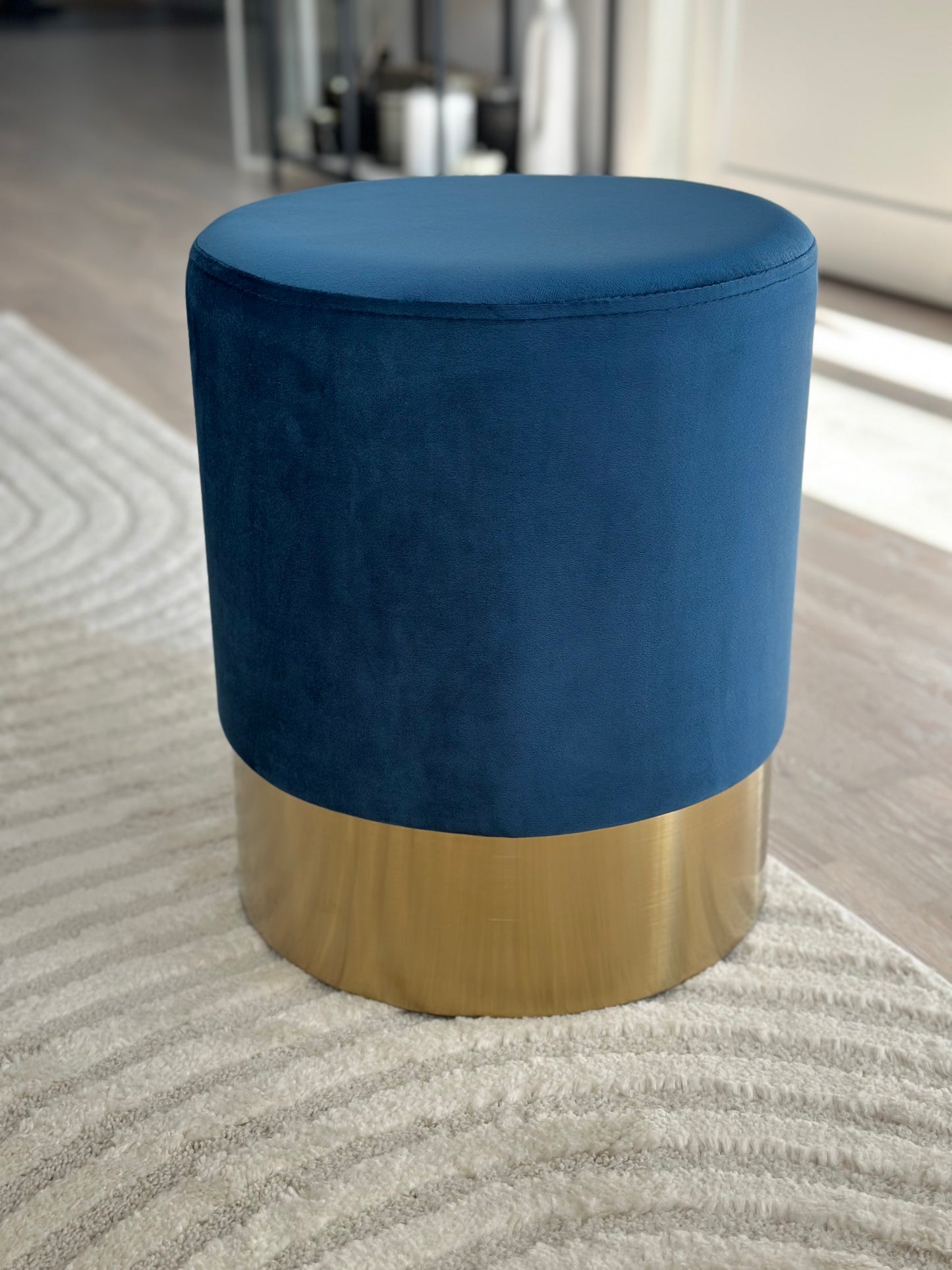 Mörkblå Sittpuff - Kayoom