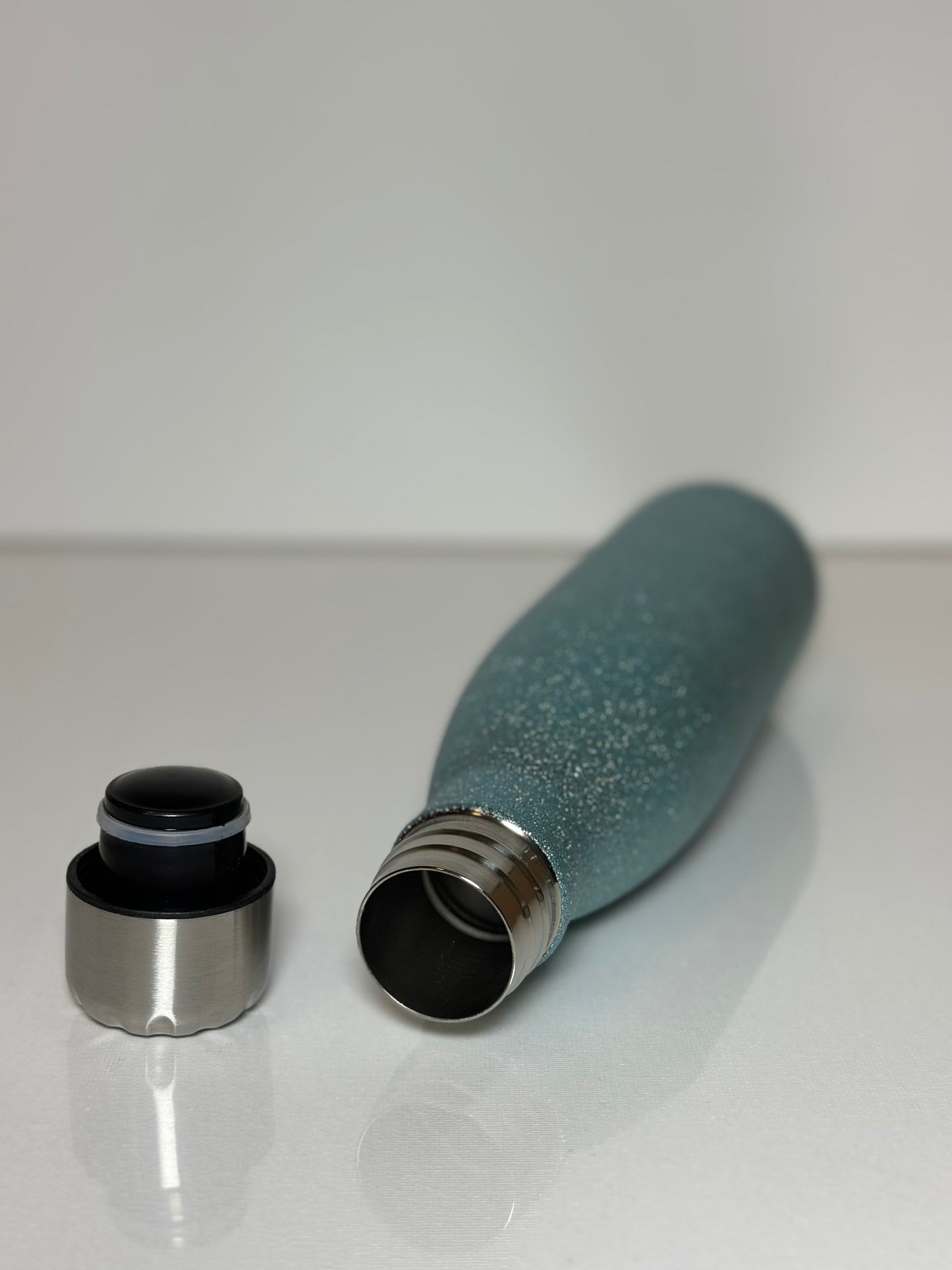 Blå glittrande termos 500ml - DAY