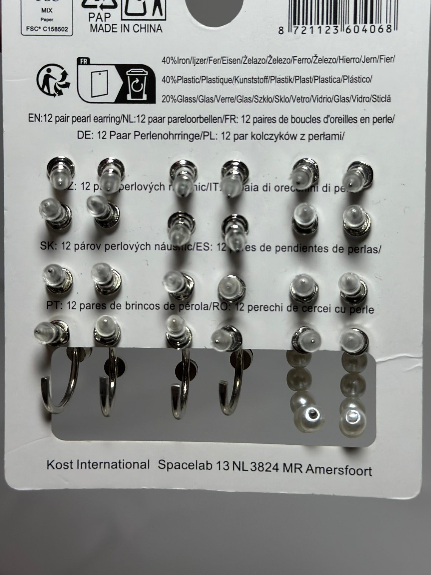 Örhängen - 12 par