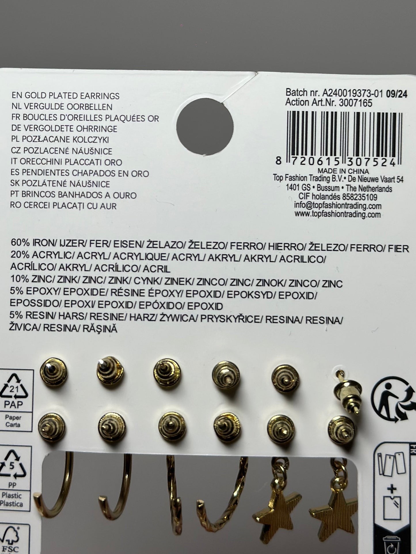 Örhängen - 9 par