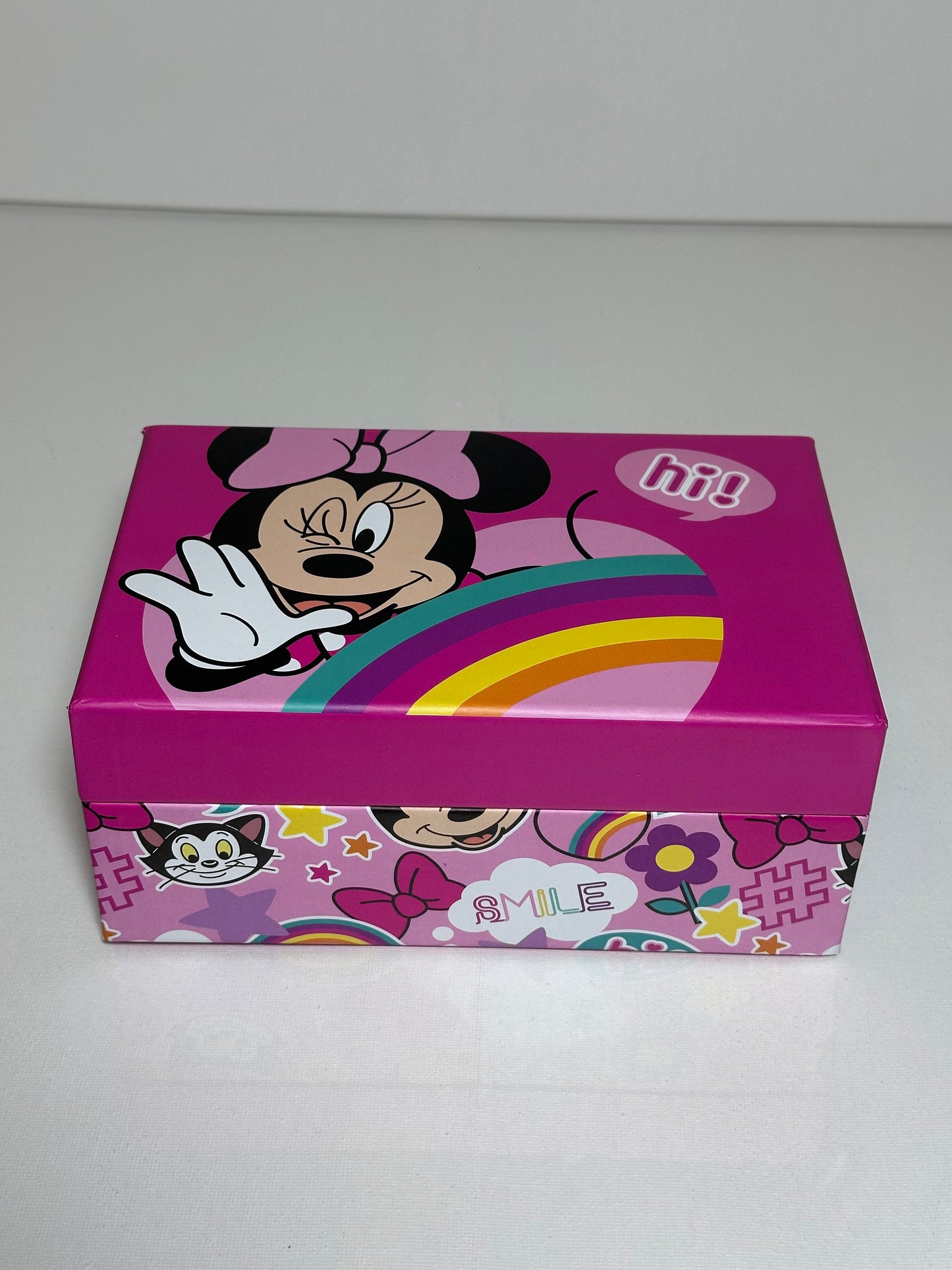 Smyckeskrin med spegel - Minnie Mouse Disney OBS!!! Liten skada på kant – se bilder noggrant.