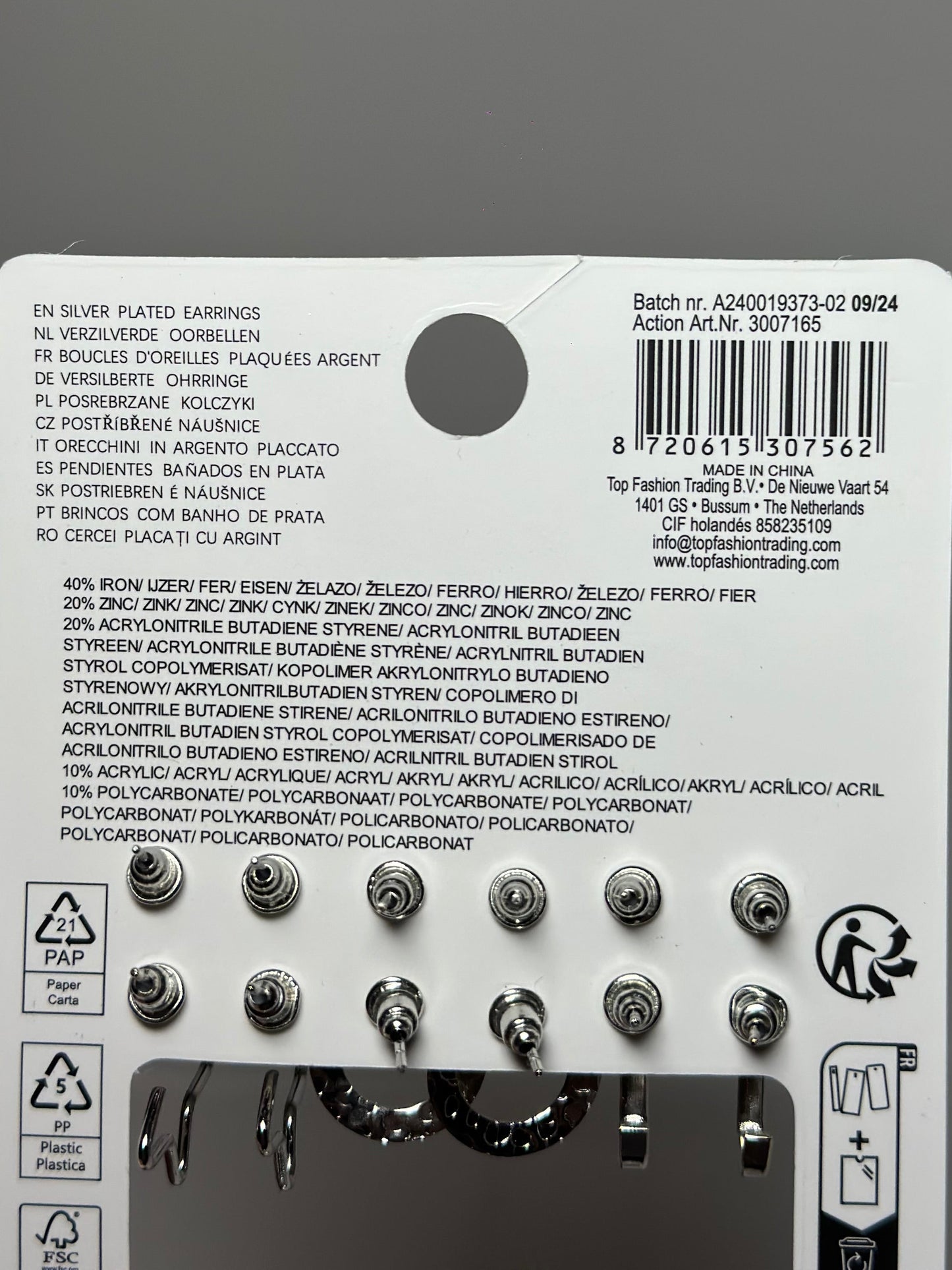 Örhängen - 9 par