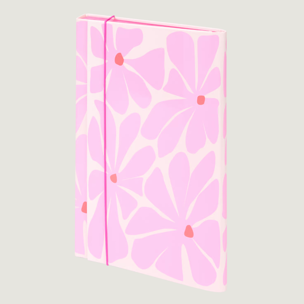 Dokumentmapp med fack - A4 - Rosa