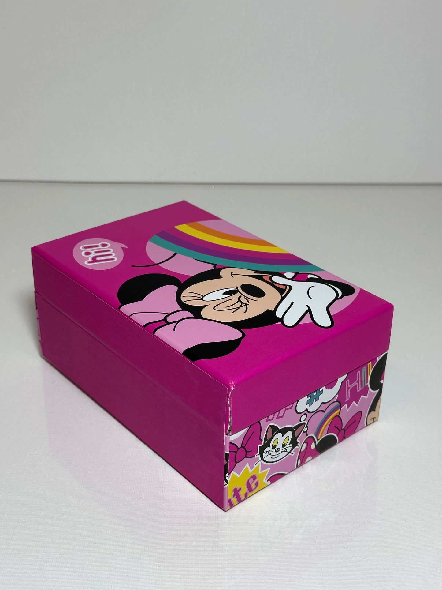 Smyckeskrin med spegel - Minnie Mouse Disney OBS!!! Liten skada på kant – se bilder noggrant.