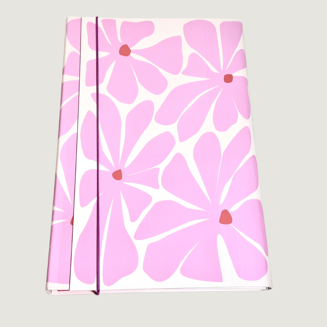 Dokumentmapp med fack - A4 - Rosa