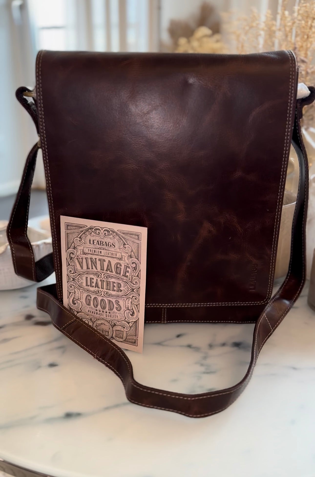 LEABAGS London Läderväska