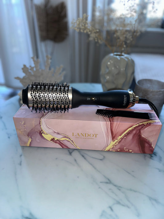 LANDOT Varmluftsborste 1000 W (Guld)