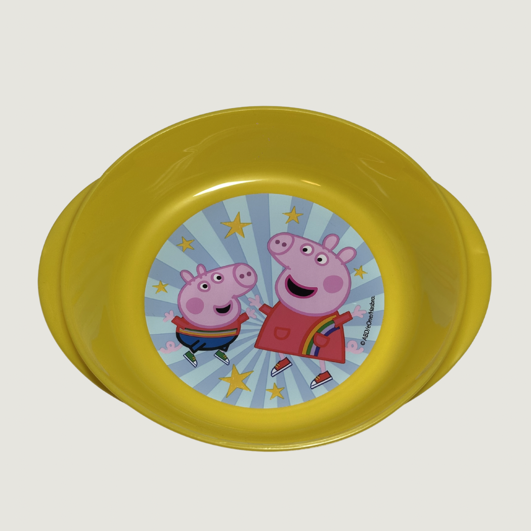 Tallrik/skål - Peppa Pig Gul