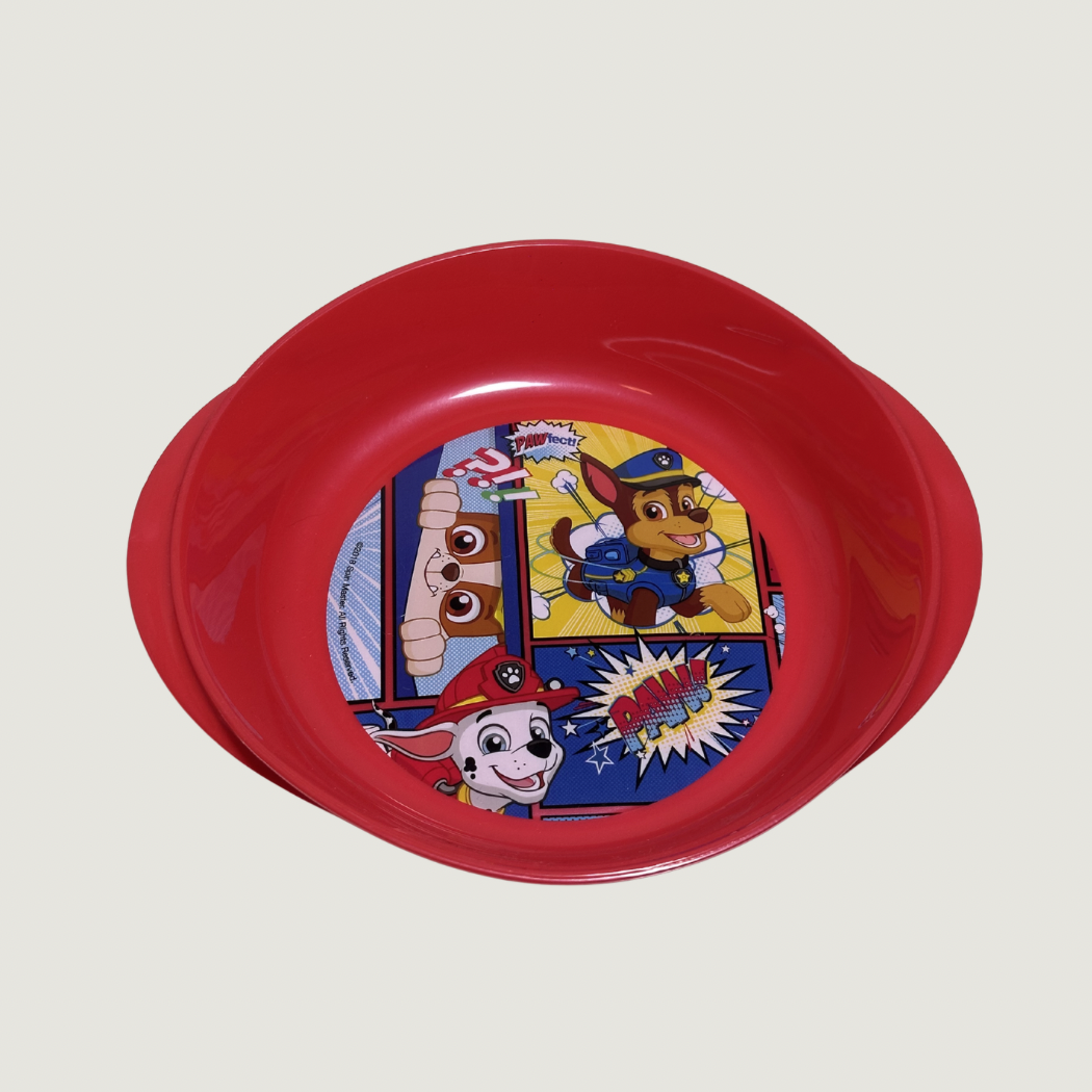 Tarlik/skål Paw Patrol - röd