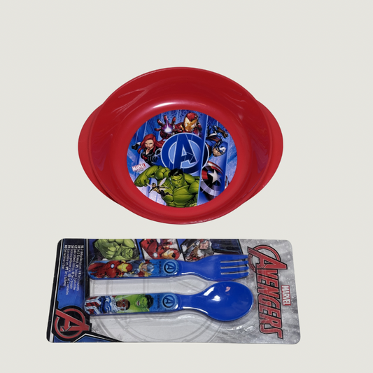 Marvel Avengers skål och bestickset