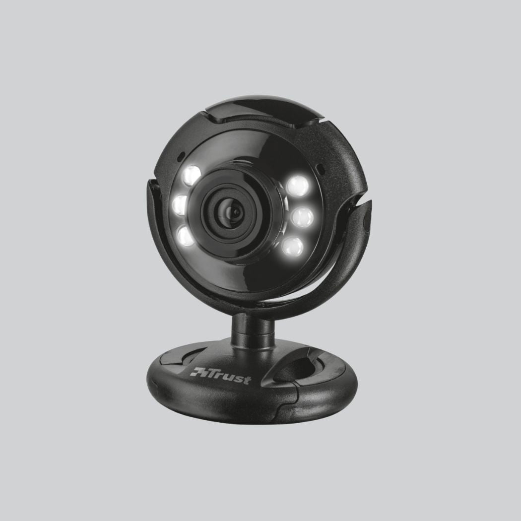 Trust SpotLight Pro Webcam – med LED-belysning och mikrofon (modell 16428)