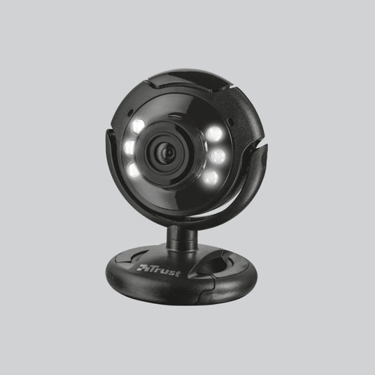 Trust SpotLight Pro Webcam – med LED-belysning och mikrofon (modell 16428)