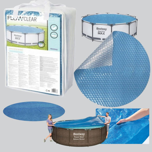 Bestway Flowclear Solar Pool Cover – Solskydd för Pool Ø457 cm